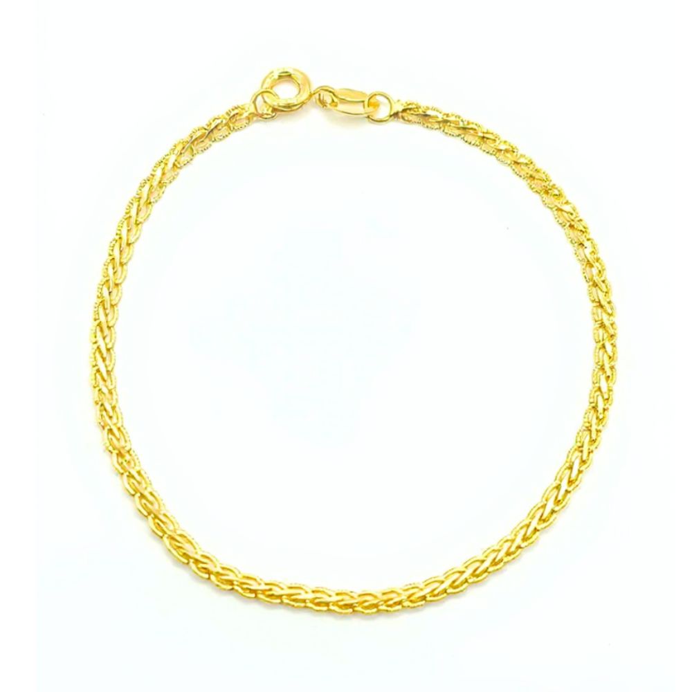Pulsera Tresse Oro Laminado