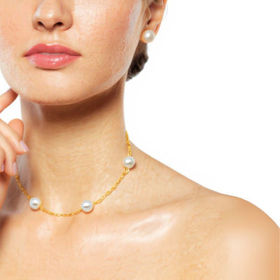 Conjunto Perlé Oro Laminado