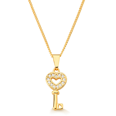 Collar Key&Love Oro Laminado