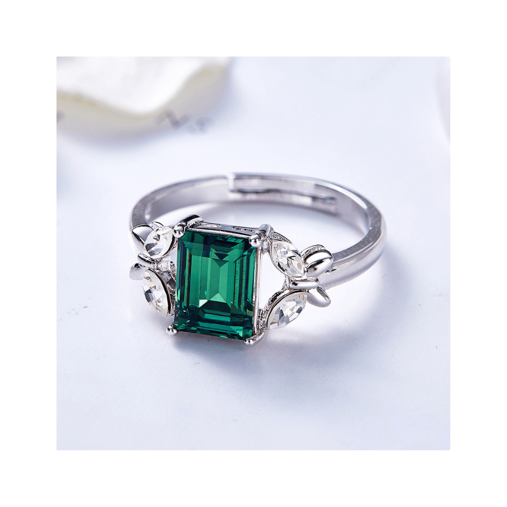 Anillo Ajustable Emerald Cristales
