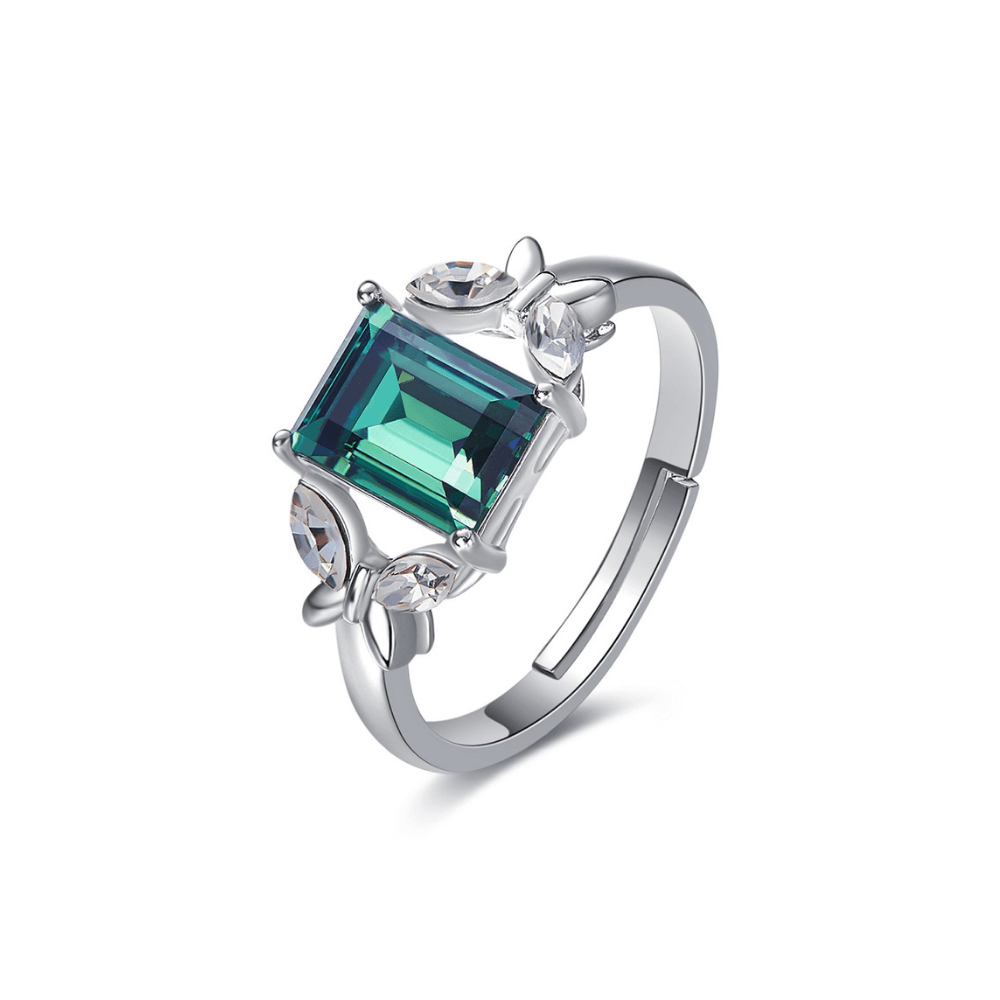 Anillo Ajustable Emerald Cristales